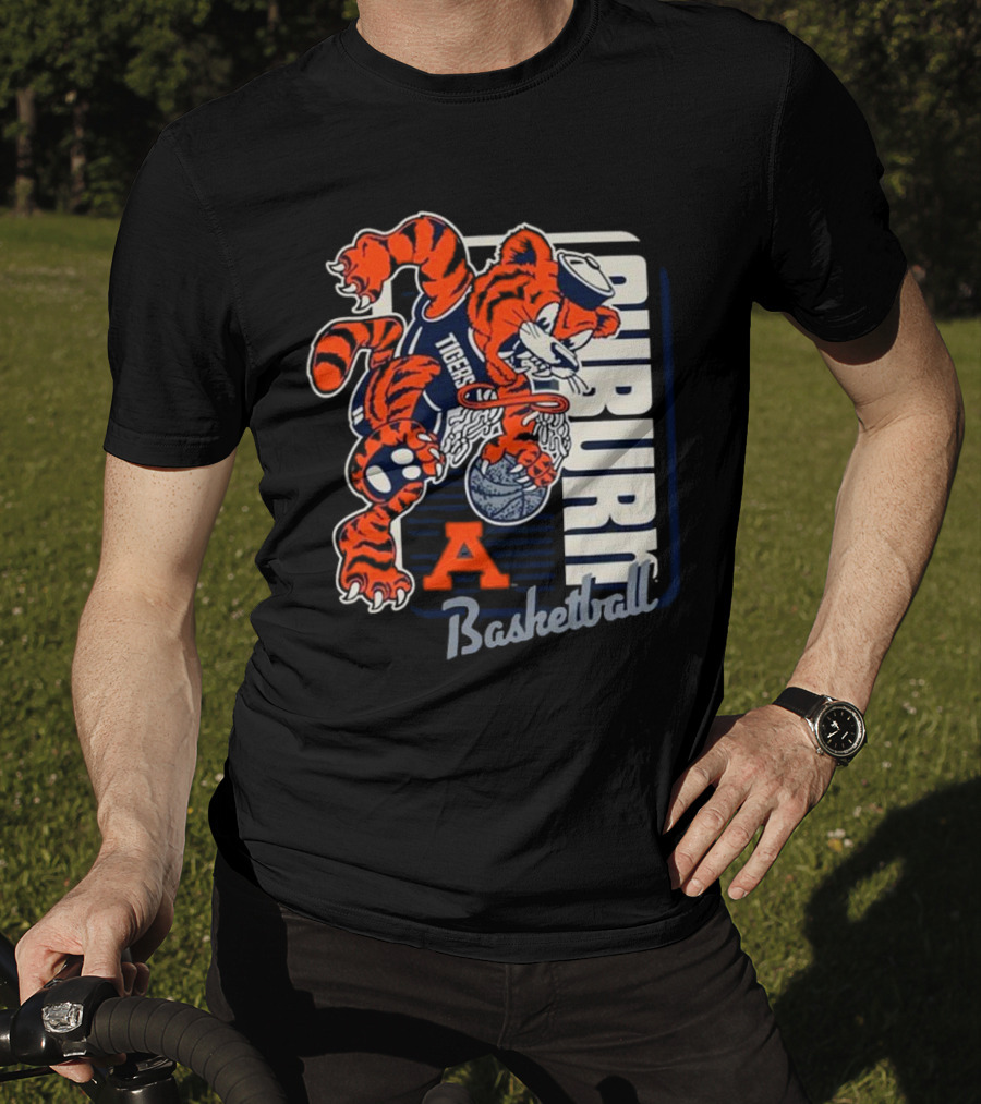Auburn Tigers Basketball Mascot Dunk Tiger 2025 T-Shirt