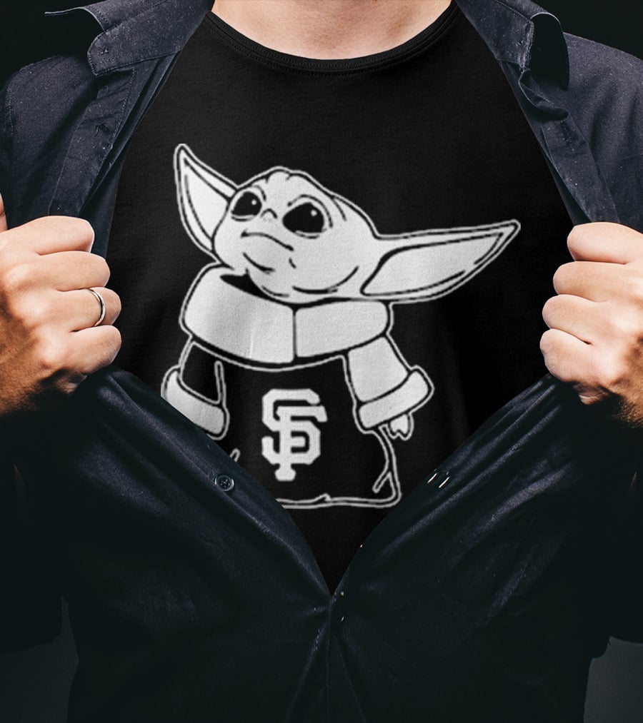 Baby Yoda SF Giants Fan Apparel T-Shirt