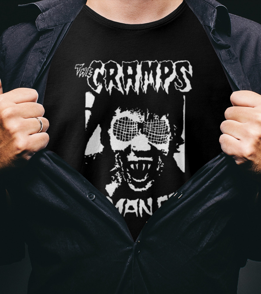 Big Bronson Reed Wearing The Cramps Human Fly The Cramps Human Fly T-Shirt
