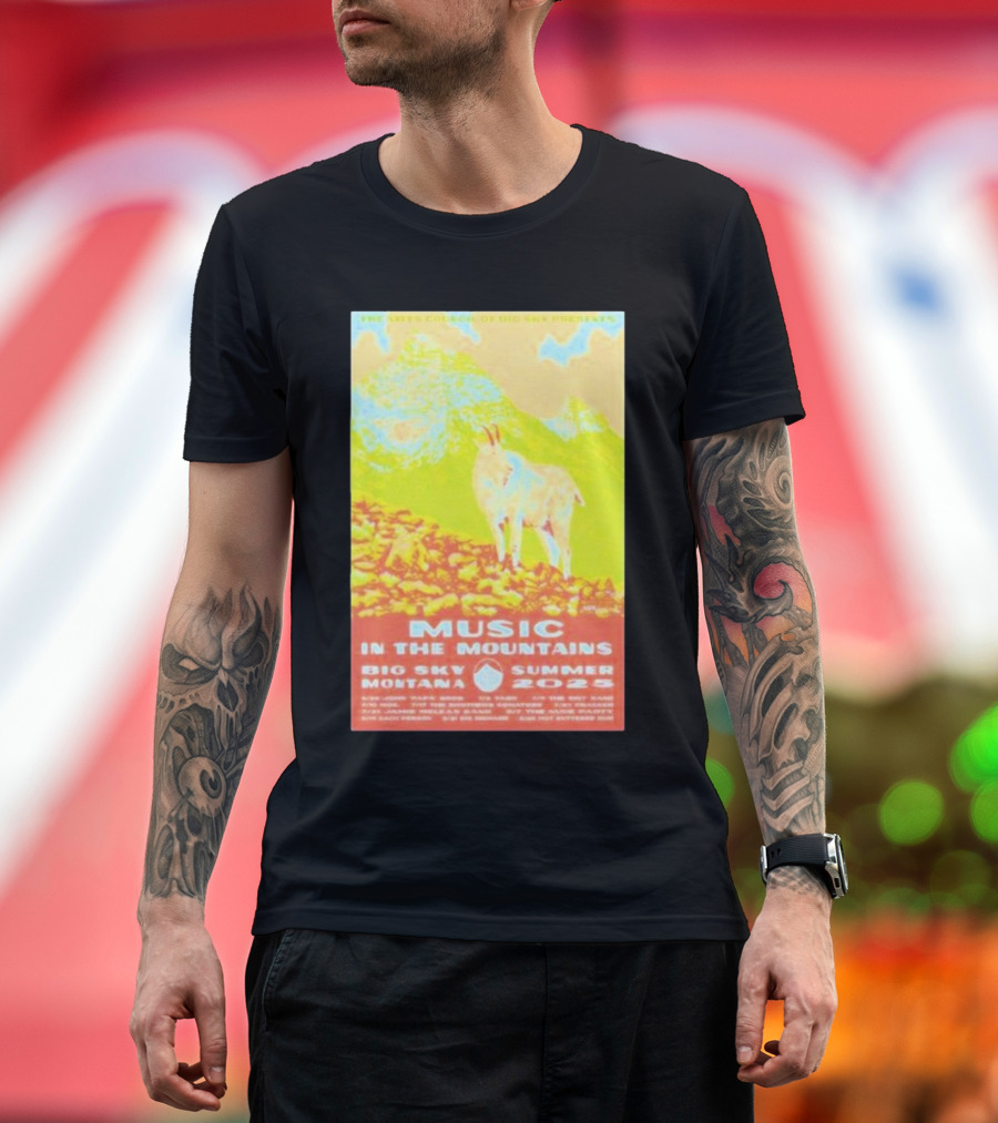 The Arts Council of Big Sky Presents Music in the Mountains Big Sky Montana Summer 2025 Event T-Shirt