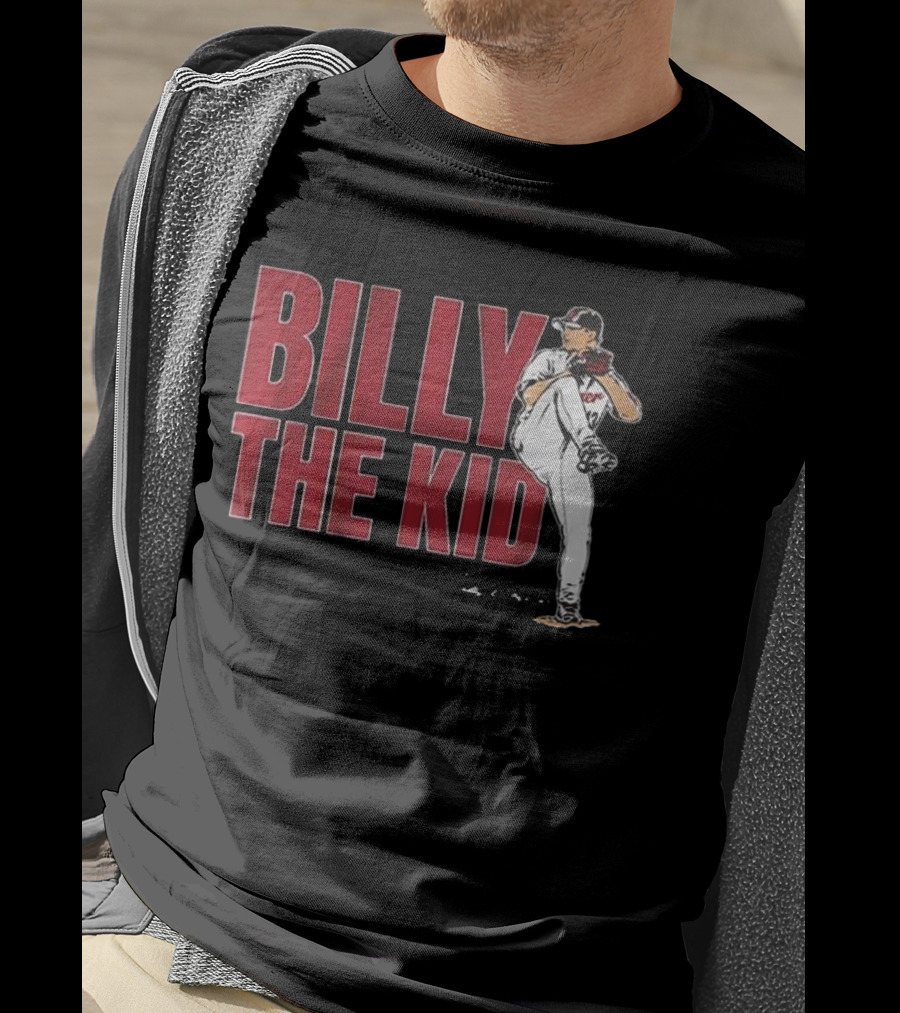 Billy The Kid Pitching Stance Tribute T-Shirt
