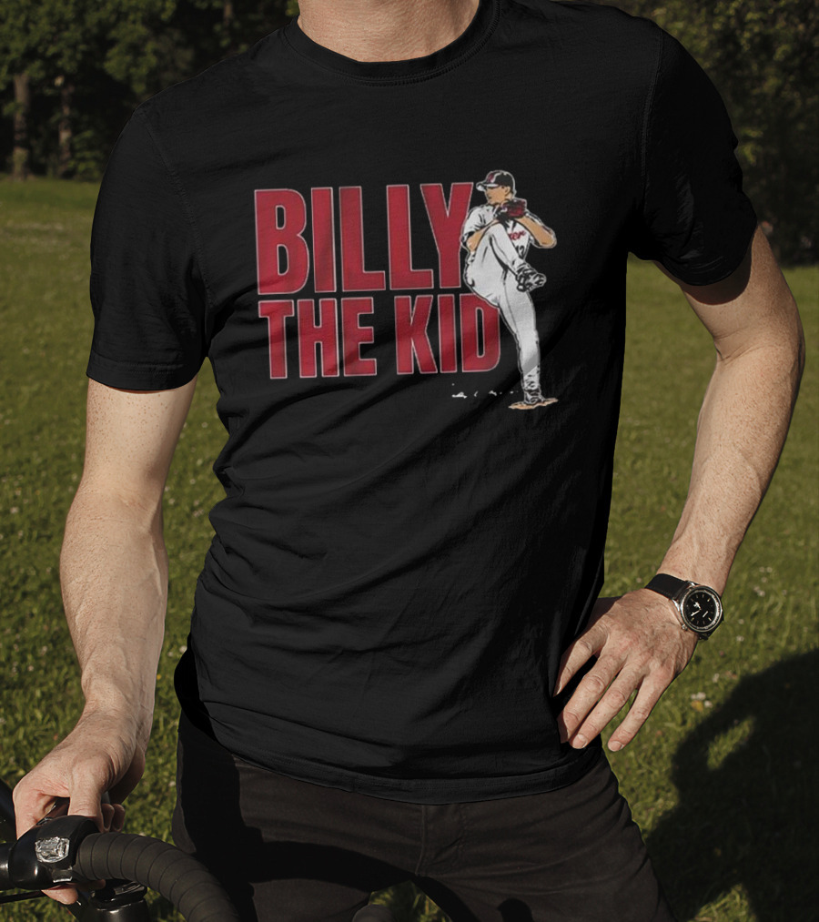 Billy The Kid Pitching Stance Tribute T-Shirt