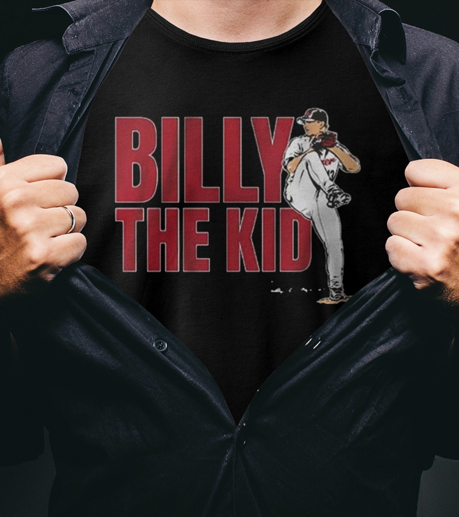 Billy The Kid Pitching Stance Tribute T-Shirt