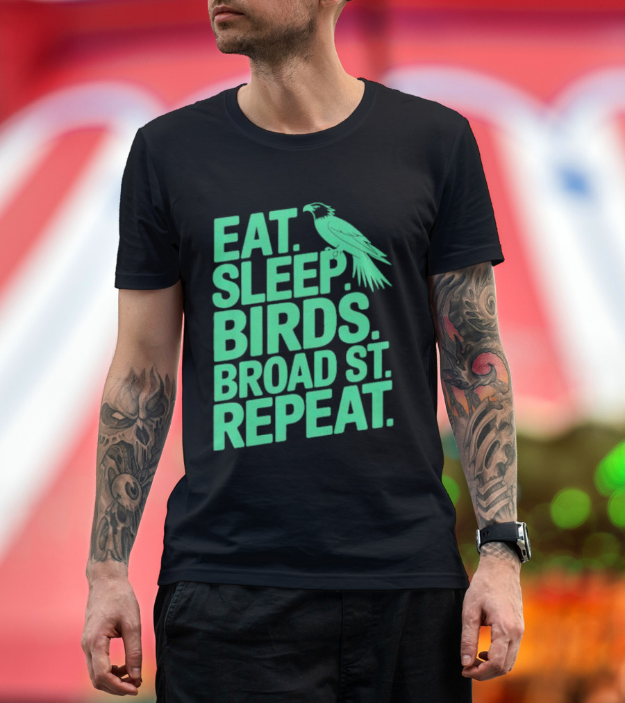Birds Broad St Repeat T-Shirt