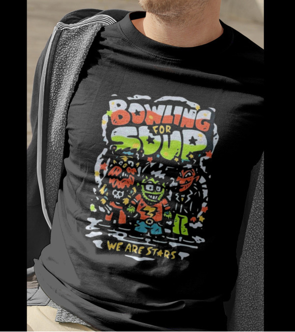 Bowling For Soup We Are Stars Cartoon Characters Colorful Artwork T-Shirt