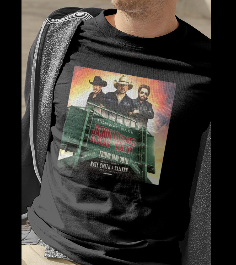 Brooks & Dunn And Jason Aldean Fenway Co-headlining Show At Park On May 30th T-Shirt