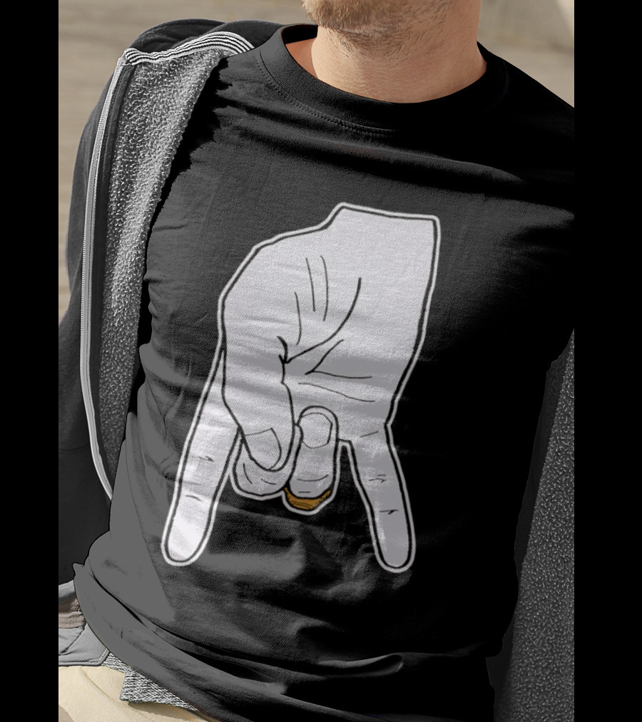 BTHO T.u. Horns Down Hand Gesture T-Shirt