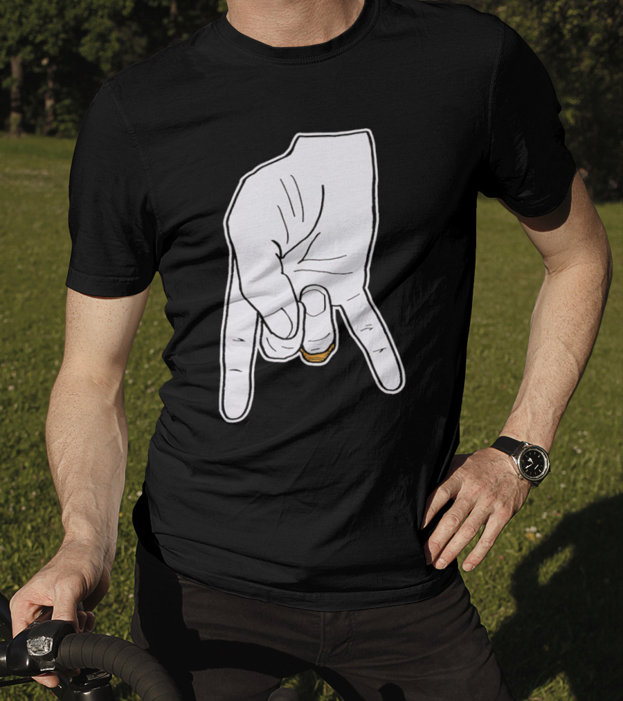 BTHO T.u. Horns Down Hand Gesture T-Shirt