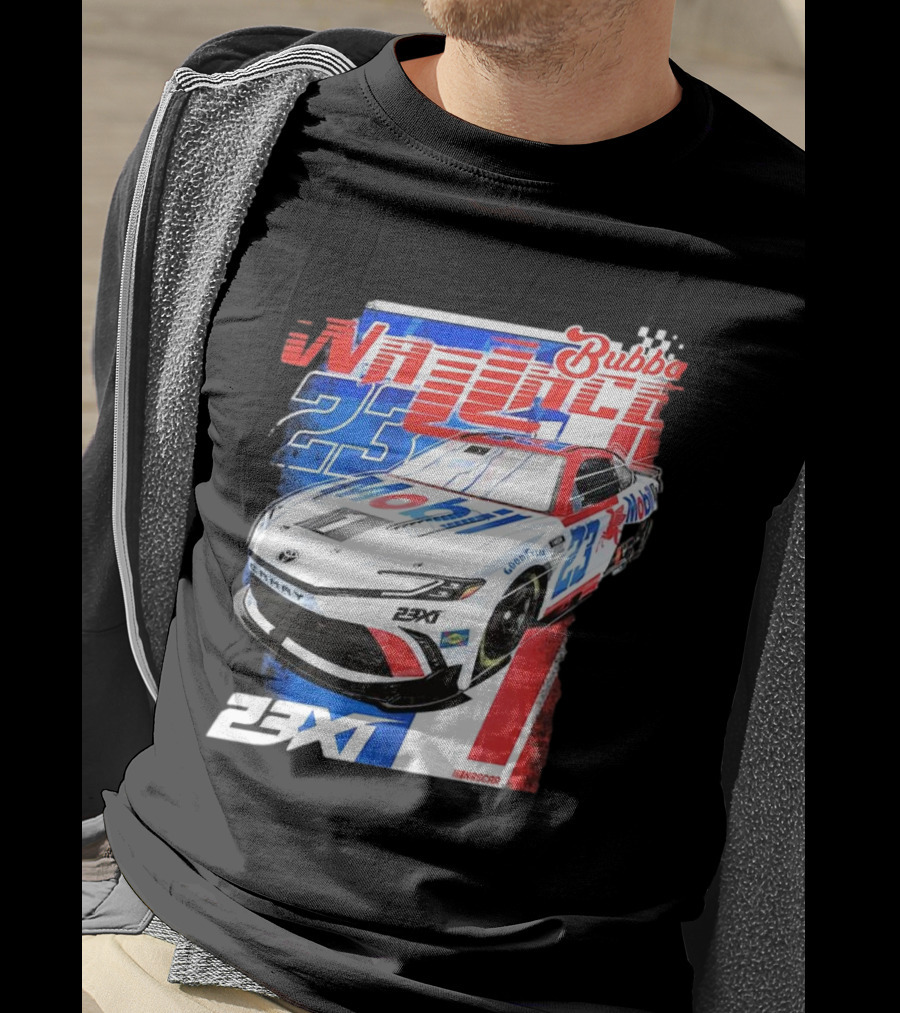 Bubba Wallace 23XI NASCAR Mobil 1 Camry Racing 23X1 T-Shirt