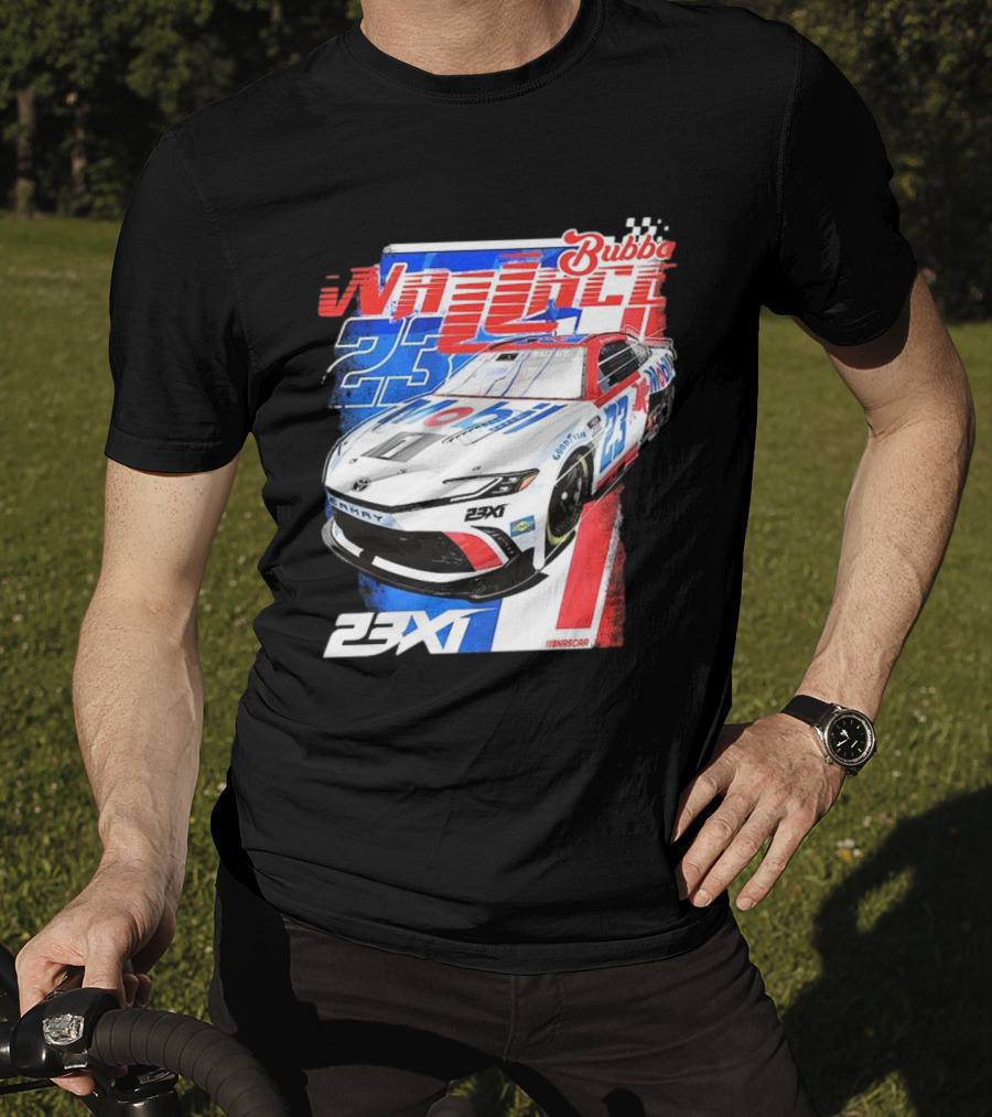 Bubba Wallace 23XI NASCAR Mobil 1 Camry Racing 23X1 T-Shirt