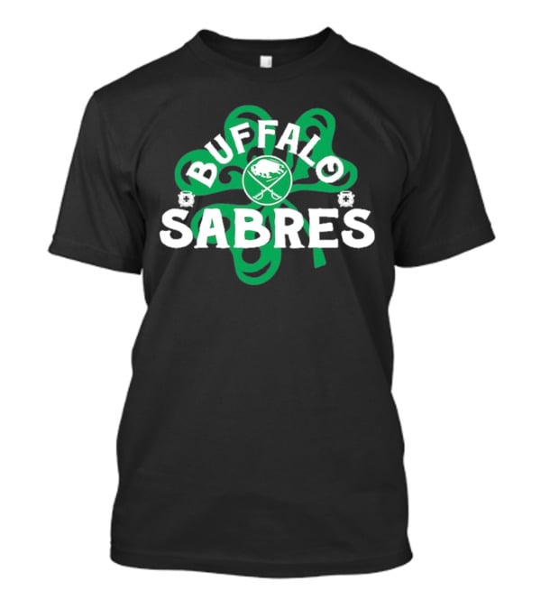 Buffalo Sabres Shamrock St. Patrick's Day Hockey T-Shirt