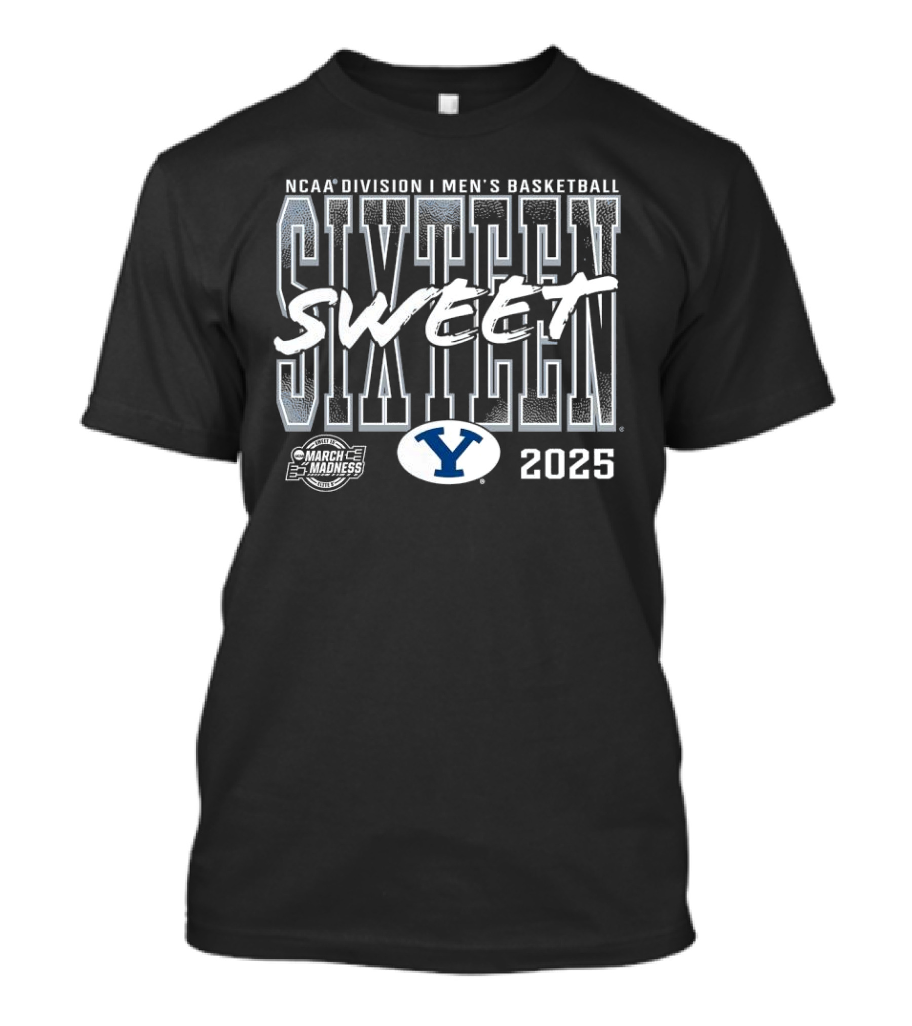BYU Cougars 2025 NCAA Men’s Basketball Tournament March Madness Sweet 16 T-Shirt