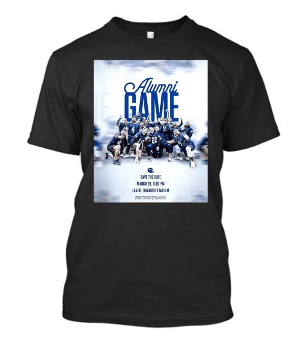 BYU Cougars Alumni Game Save The Date March 28 Lavell Edwards Stadium T-Shirt
