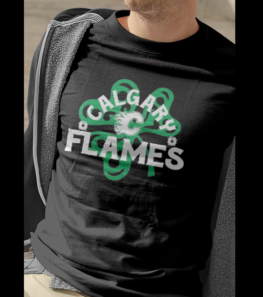 Calgary Hockey St. Patrick’s Day Richmond Shamrock T-Shirt