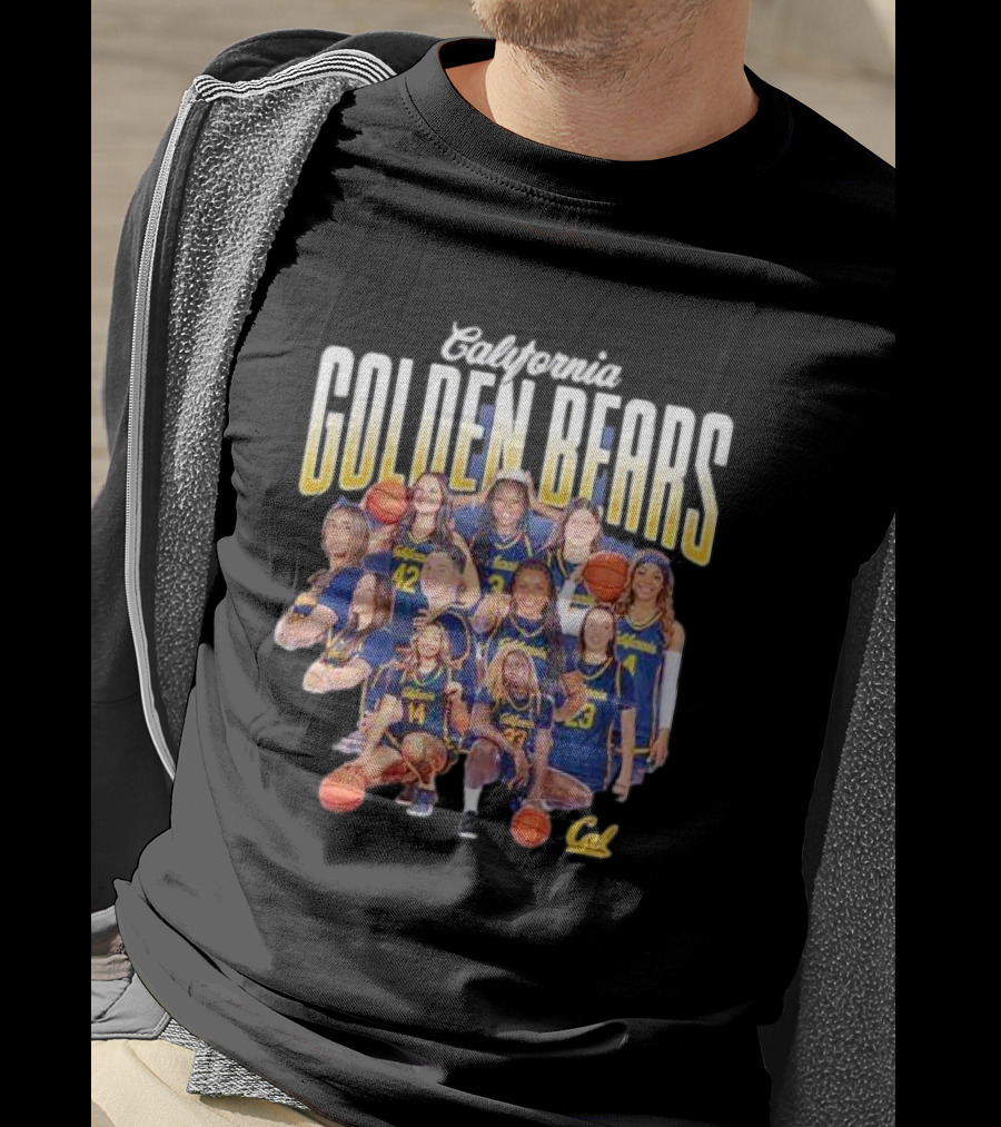California Golden Bears Women’s Basketball Team Collage T-Shirt