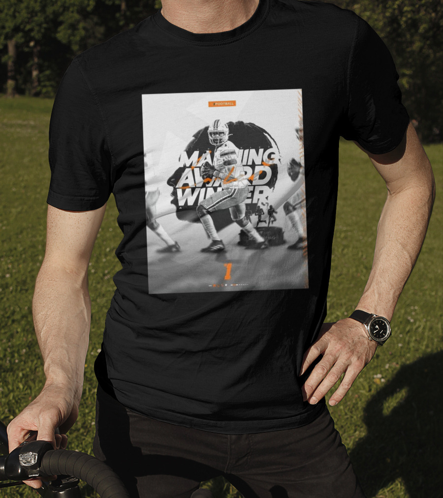 Cameron Ward Is Your Manning Award Winner Miami Hurricanes Football T-Shirt
