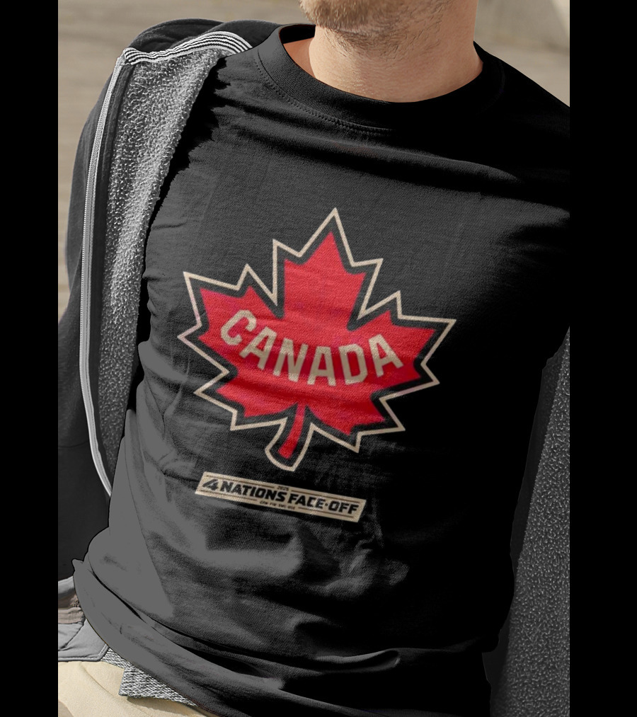 Canada 2025 4 Nations Face Off Vintage T-Shirt