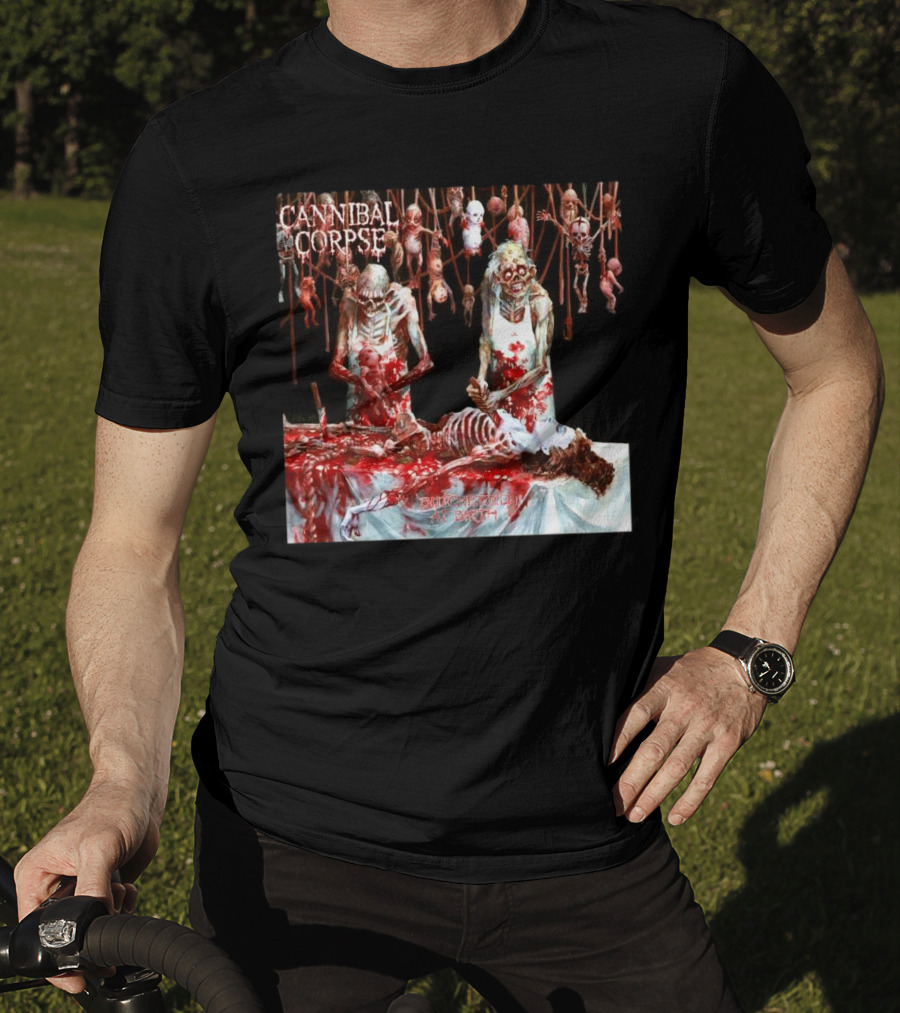 Cannibal Corpse Butchered At Birth 20th June 2025 T-Shirt
