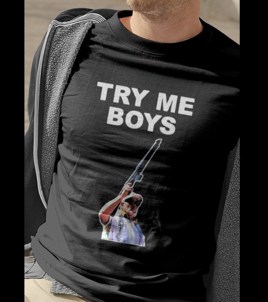 Carl Niehaus Try Me Boys Pro Gun T-Shirt