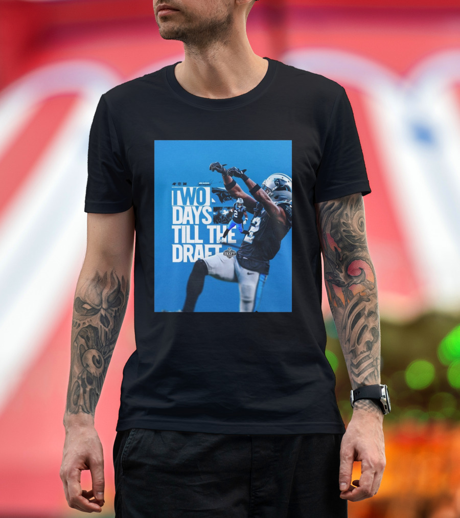 Carolina Panthers Football Michael Jackson Sr Two Days Till The NFL Draft T-Shirt