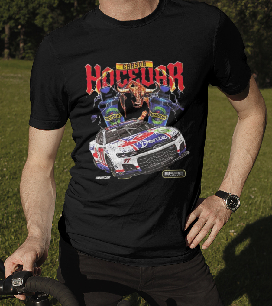 Carson Hocevar E2 Apparel Black Chili’s Car T-Shirt