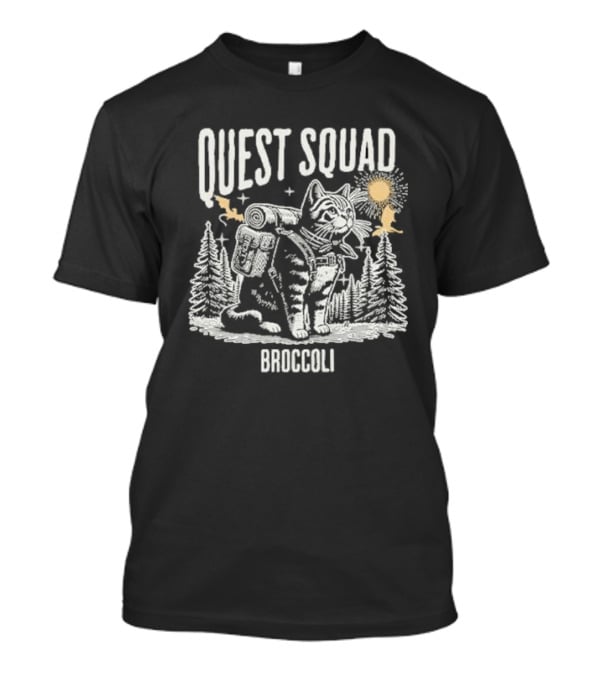 Cat Onyx Storm Quest Squad Broccoli T-Shirt