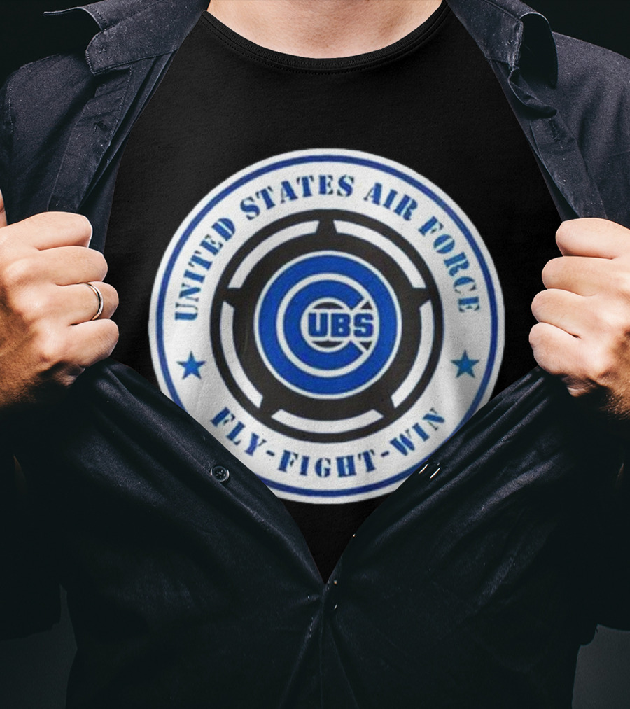 Chicago Cubs United States Air Force Fly Fight Win Military Appreciation Night 2025 T-Shirt