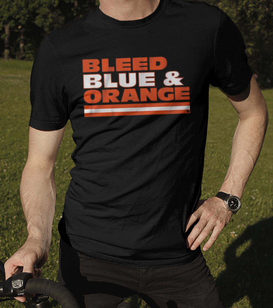 Chicago Football Bleed Blue & Orange T-Shirt