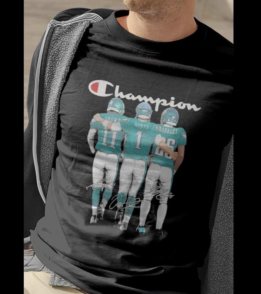 Champion Saquon Barkley Jalen Hurts And Aj Brown T-Shirt