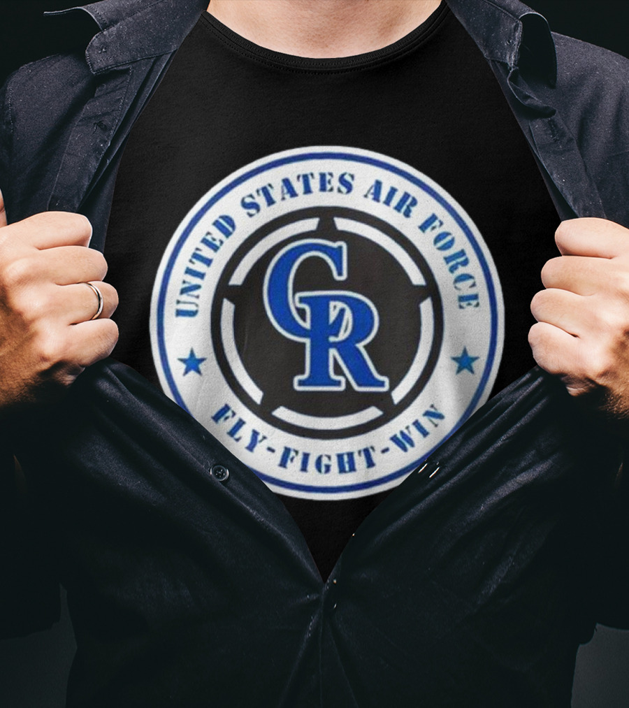 Colorado Rockies United States Air Force Fly Fight Win Military Appreciation Night 2025 T-Shirt