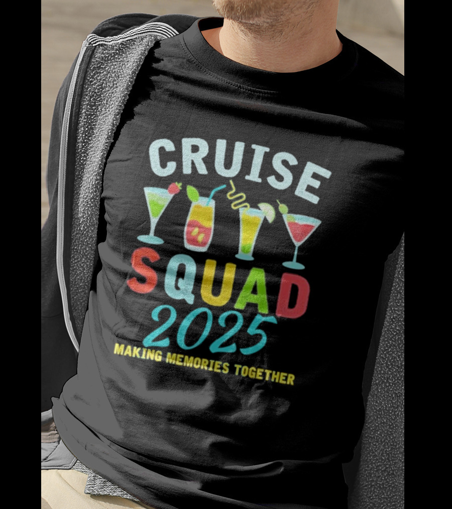 Cruise Squad 2025 Summer Vacation Matching Family Group T-Shirt