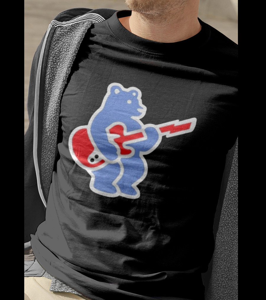 Cubs Bear Guitar Logo T-Shirt