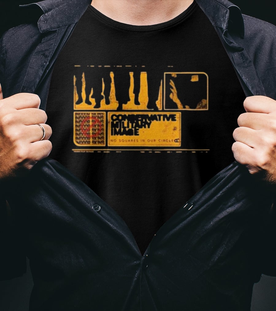 Conservative Military Image No Squares In Our Circle BBB T-Shirt