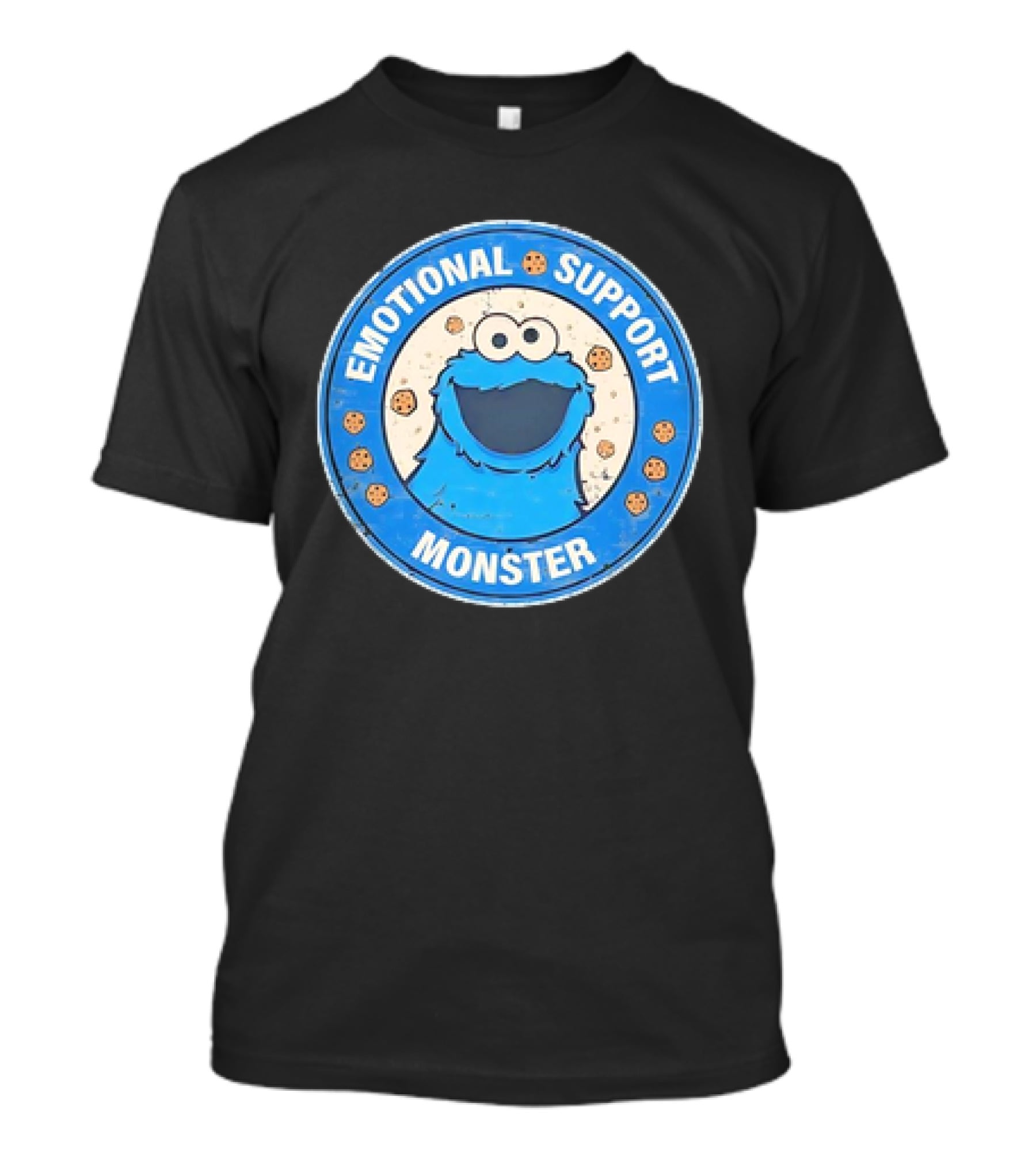 Cookie Monster Emotional Support Monster T-Shirt