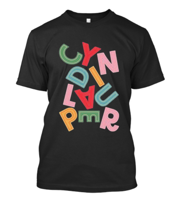 Cyndi Lauper 2024 Jumbled Name T-Shirt