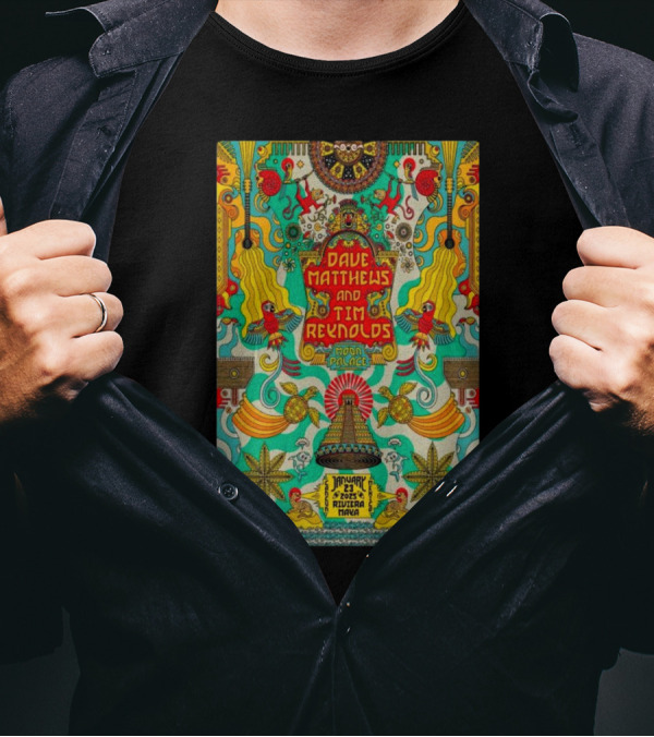 Dave Matthews And Tim Reynolds Moon Palace Riviera Maya, MX Jan 23 2025 Event T-Shirt