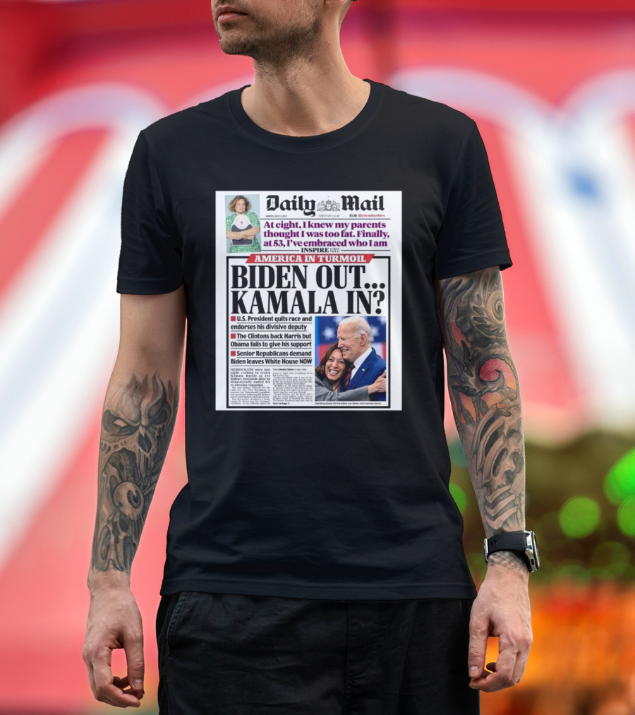 Daily Mail Biden Out Kamala In T-Shirt