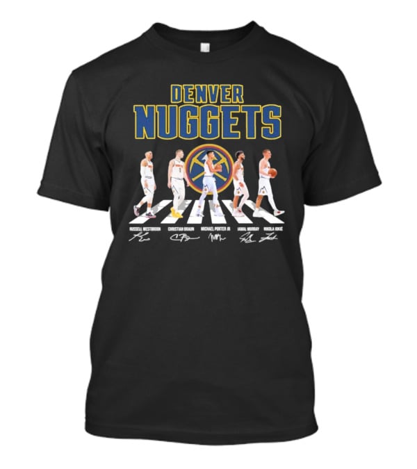 Denver Basketball Abbey Road 2025 Signatures T-Shirt