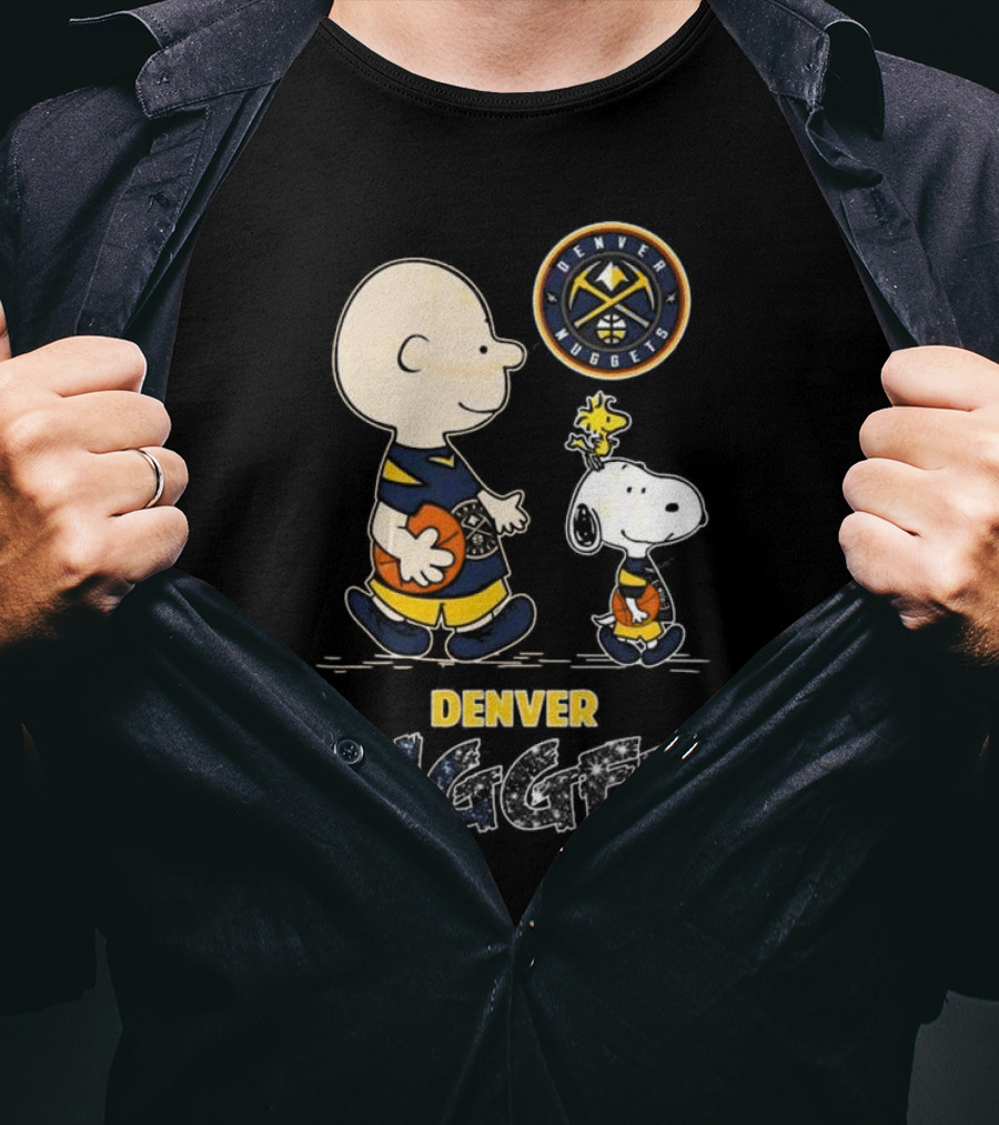 Denver Nuggets Basketball Peanuts Snoopy 2025 T-Shirt