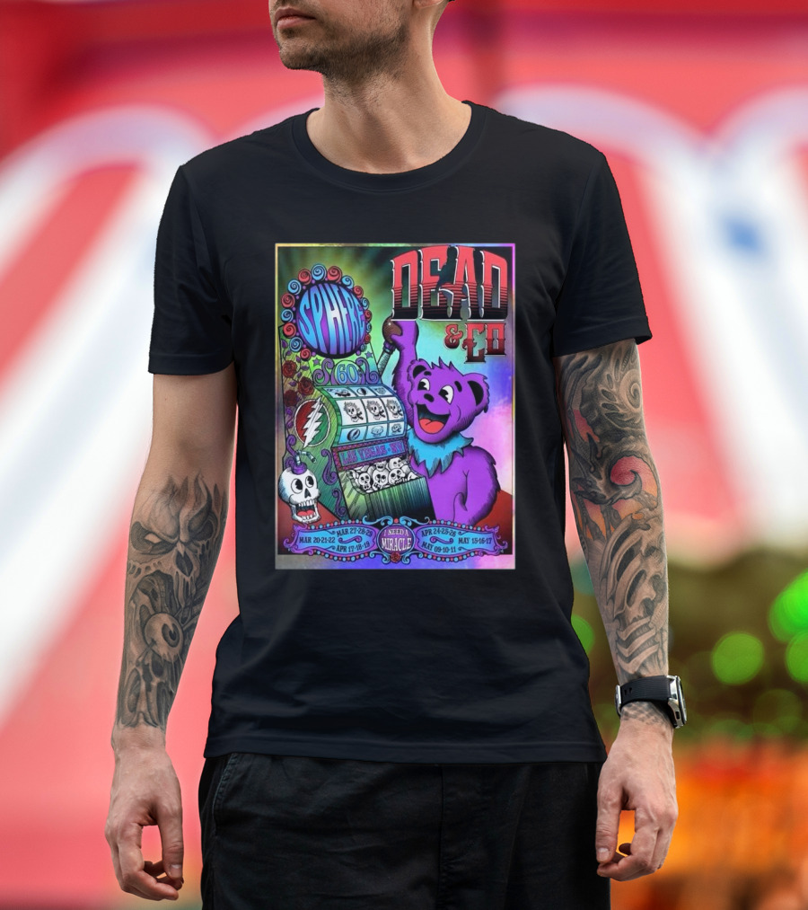Dead And Company Live At Sphere Las Vegas 2025 Bertha Jackpot T-Shirt