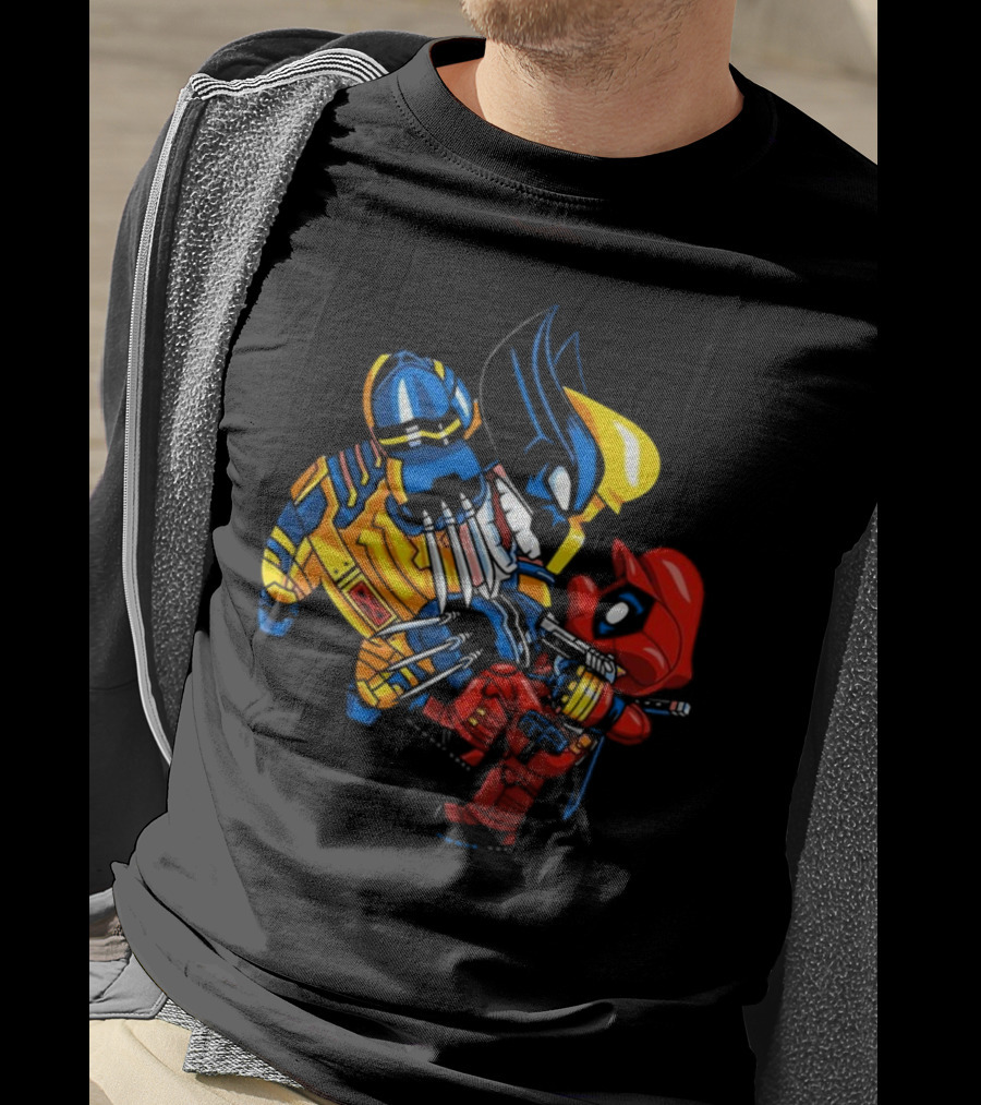 Deadplumber And Warverine Mashup Battle T-Shirt