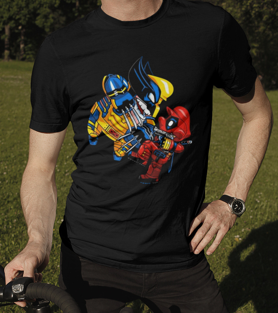 Deadplumber And Warverine Mashup Battle T-Shirt