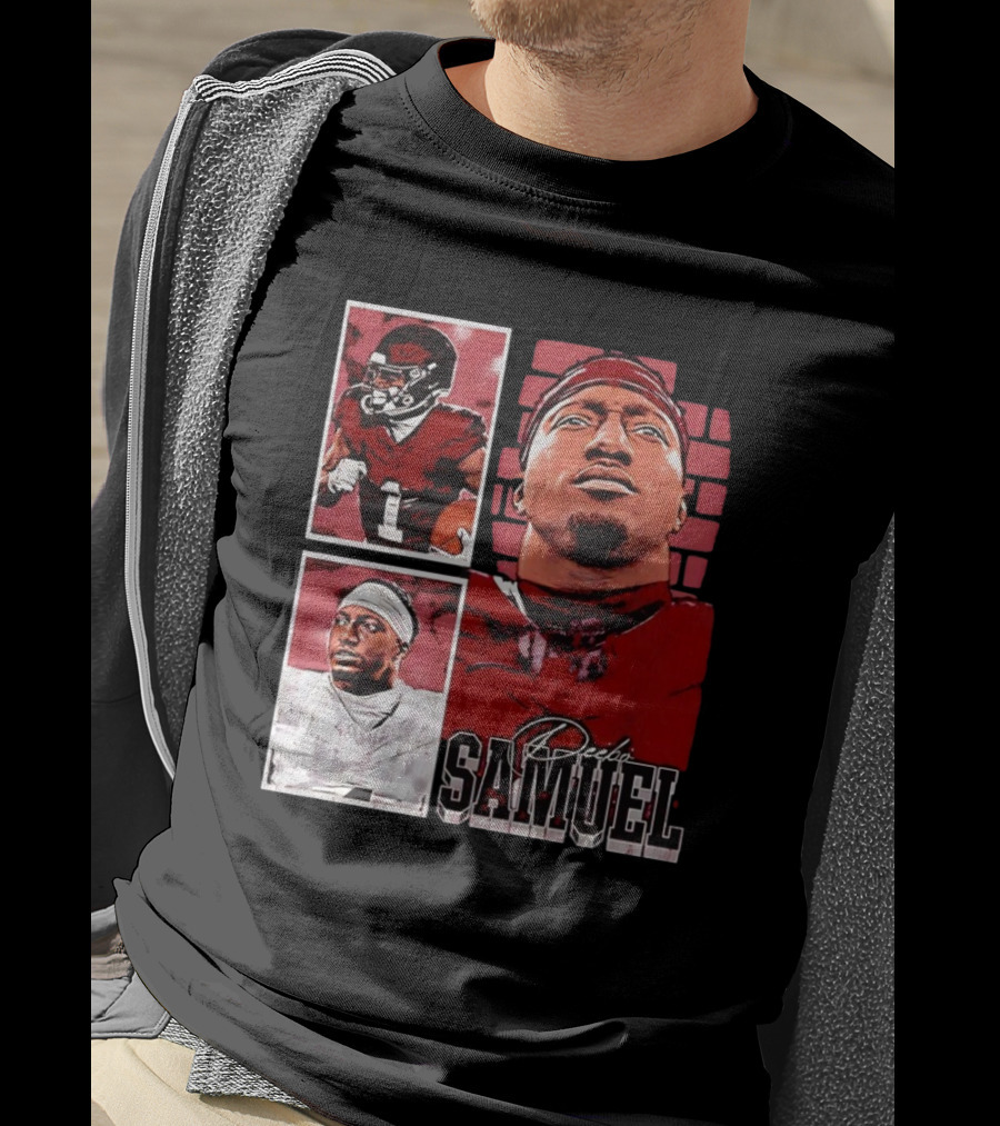 Deebo Samuel Washington Commanders NFLPA Football Signature Vintage T-Shirt