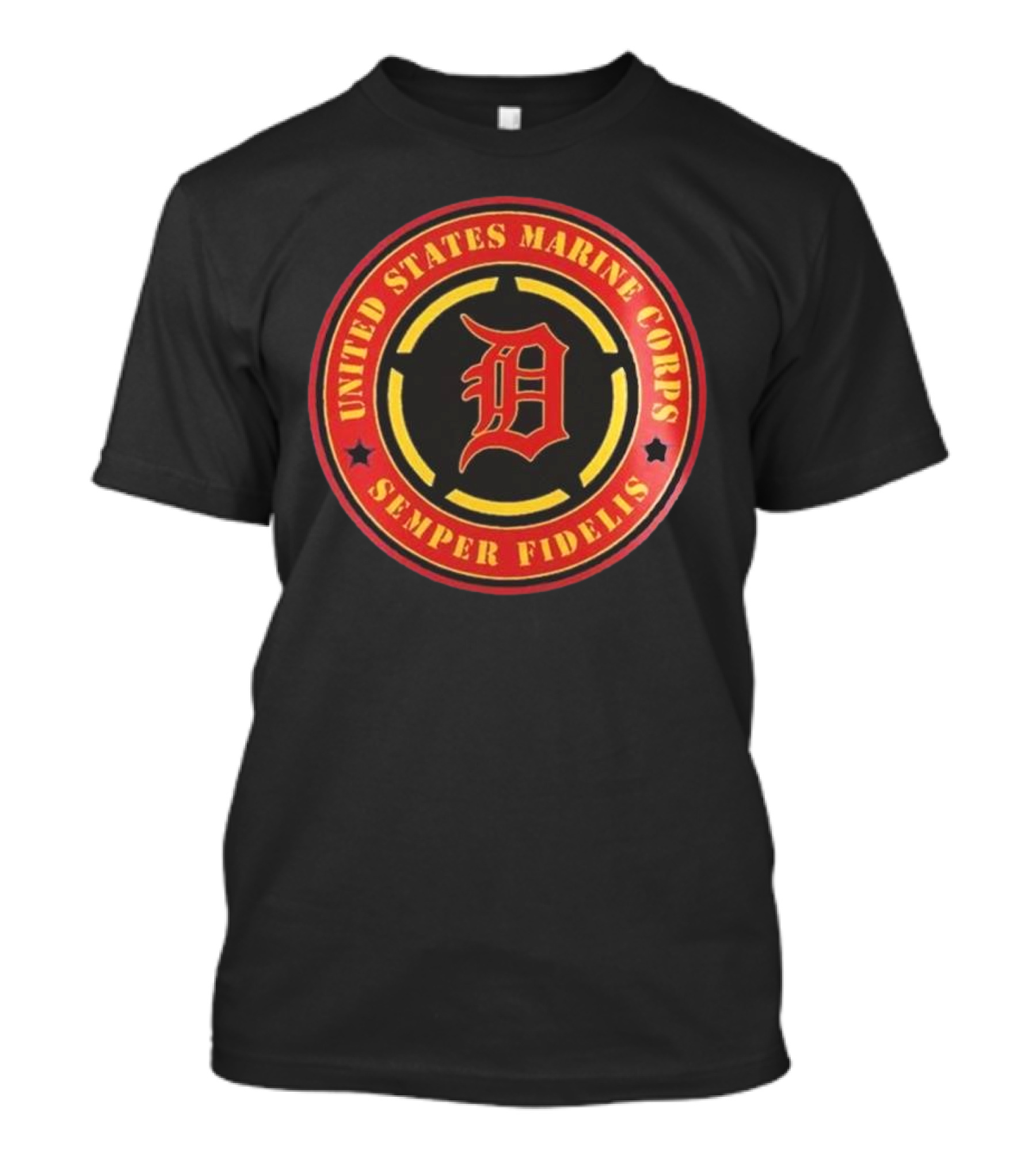 Detroit Tigers MLB X United States Marine Corps Military Appreciation Night 2025 Baseball T-Shirt