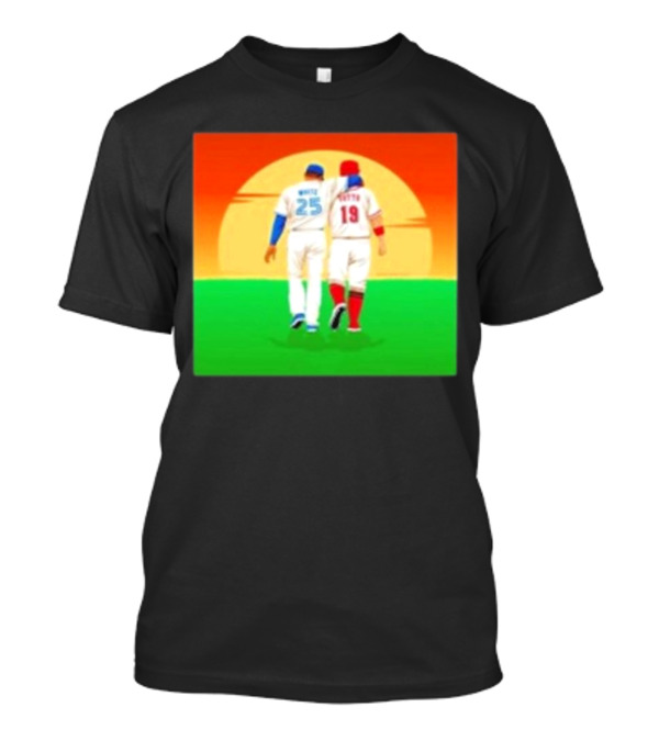 Devon White And Joey Votto Arm Around Shoulders Together T-Shirt
