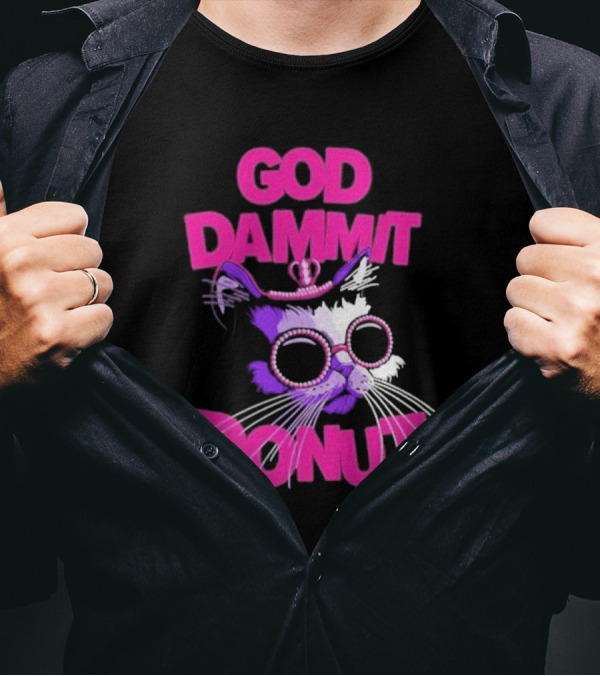 Dungeon Crawler Carl God Dammit Donut T-Shirt