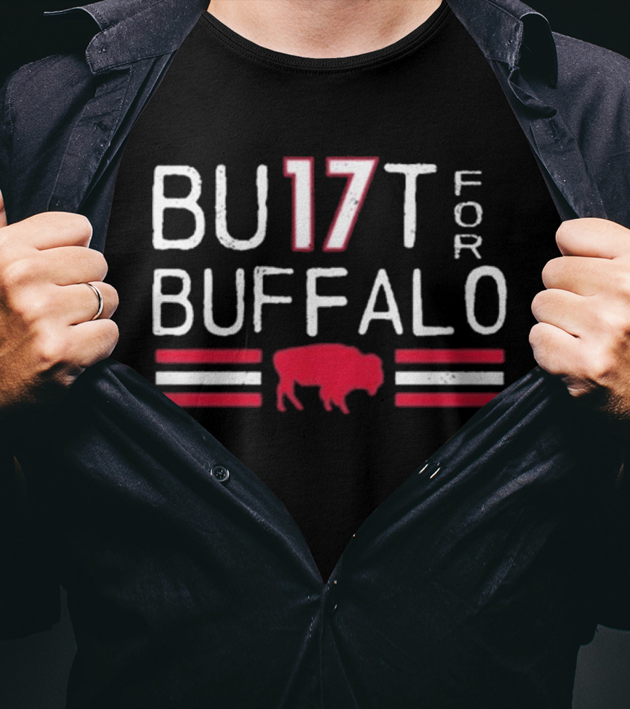 Eric Wood Wearing Bu17t For Buffalo Built For Buffalo T-Shirt