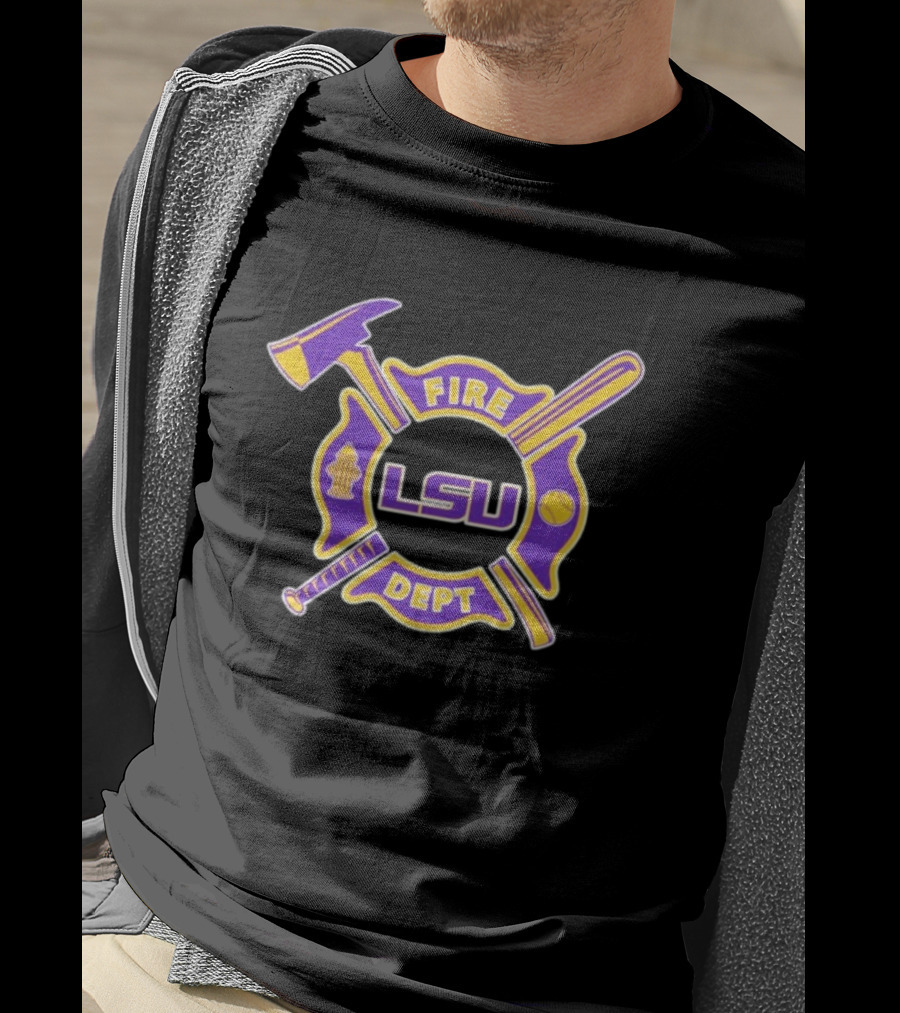 Fire Dept X LSU Tigers T-Shirt