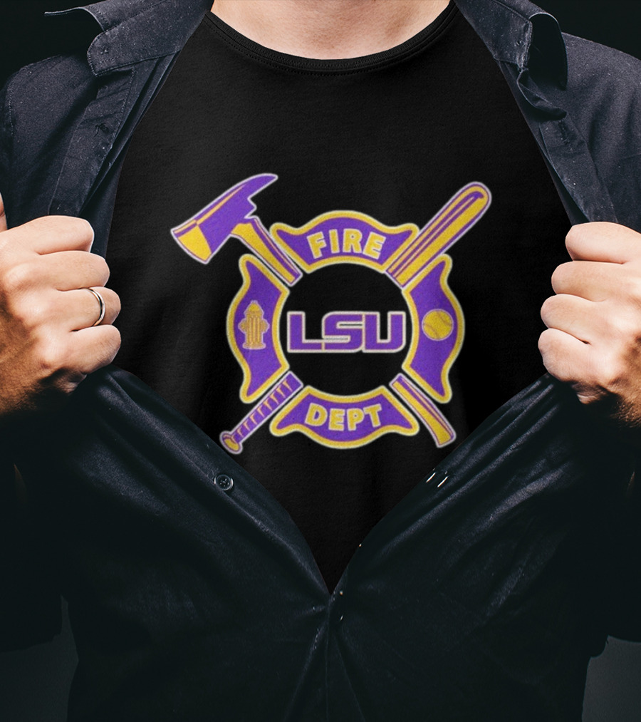 Fire Dept X LSU Tigers T-Shirt