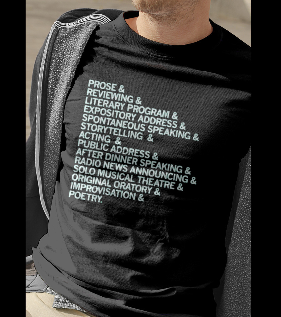 Events Speech List T-Shirt